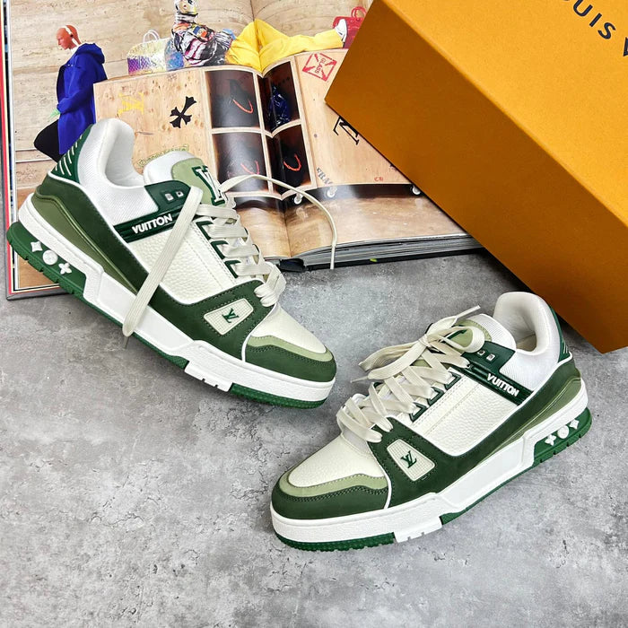 (PRE ORDER) LVE TRAINERS - GREEN / WHITE