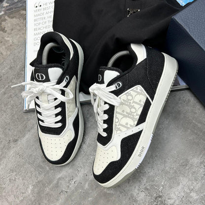 (PRE ORDER) B27 TRAINERS - BLACK DENIM / WHITE