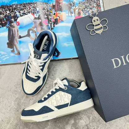 (PRE ORDER) B27 TRAINERS - DENIM / WHITE