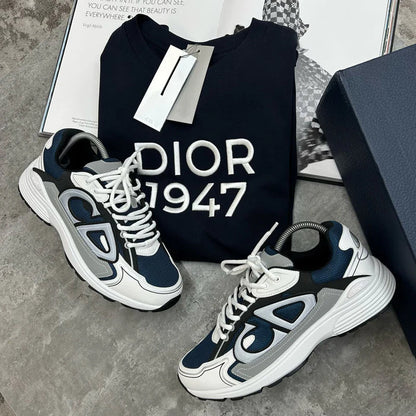 (PRE ORDER) B30 TRAINERS - WHITE / NAVY