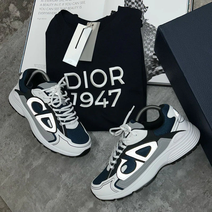 (PRE ORDER) B30 TRAINERS - WHITE / NAVY