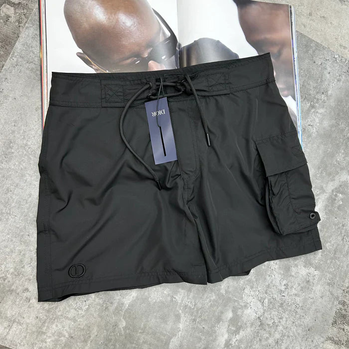 CD LOGO SWIM SHORTS - BLACK