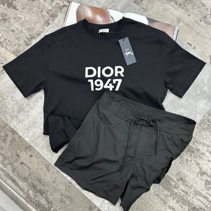 CD LOGO SWIM SHORTS - BLACK