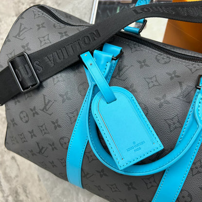 (PRE ORDER) LVE DUFFEL BAG - GREY / AQUA