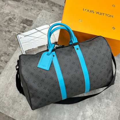 (PRE ORDER) LVE DUFFEL BAG - GREY / AQUA