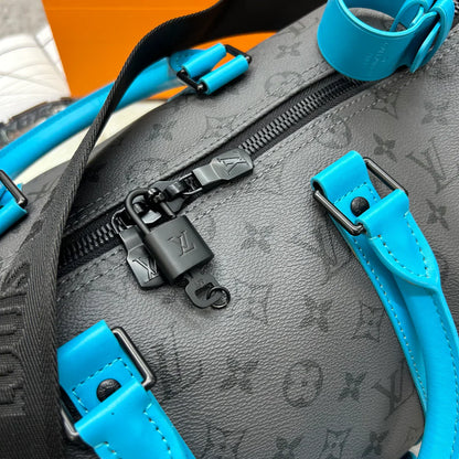 (PRE ORDER) LVE DUFFEL BAG - GREY / AQUA