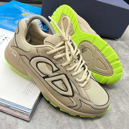 (PRE ORDER) B30 TRAINERS - BEIGE / LIME