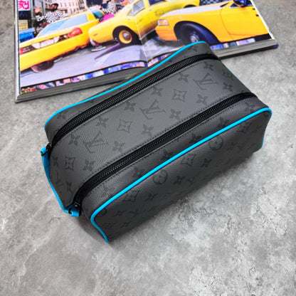 (PRE ORDER) LVE WASH BAG - GREY / AQUA