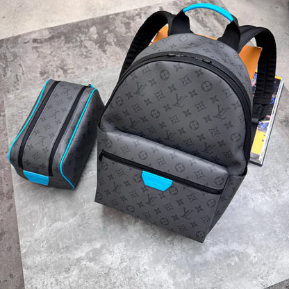 (PRE ORDER) LVE WASH BAG - GREY / AQUA