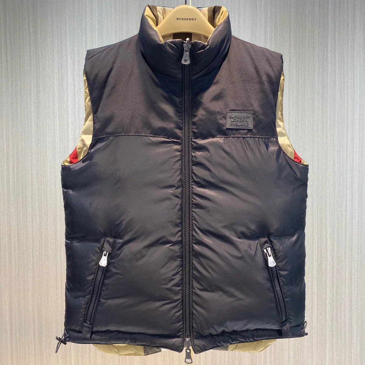 (PRE ORDER) BURB REVERSIBLE GILET - BLACK