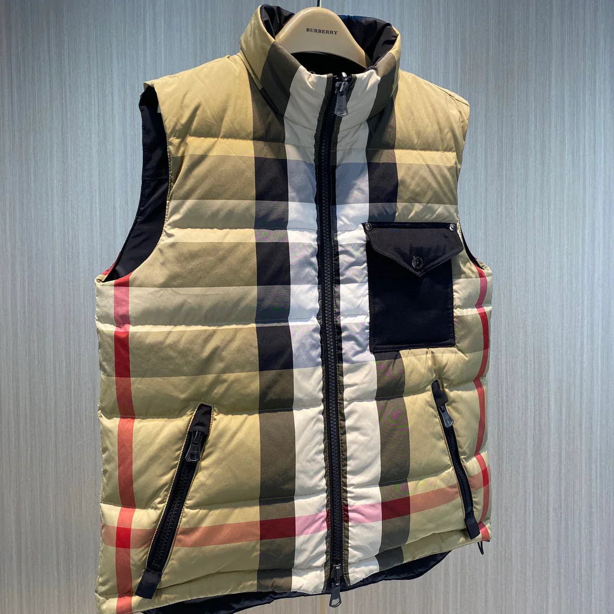 (PRE ORDER) BURB REVERSIBLE GILET - BLACK